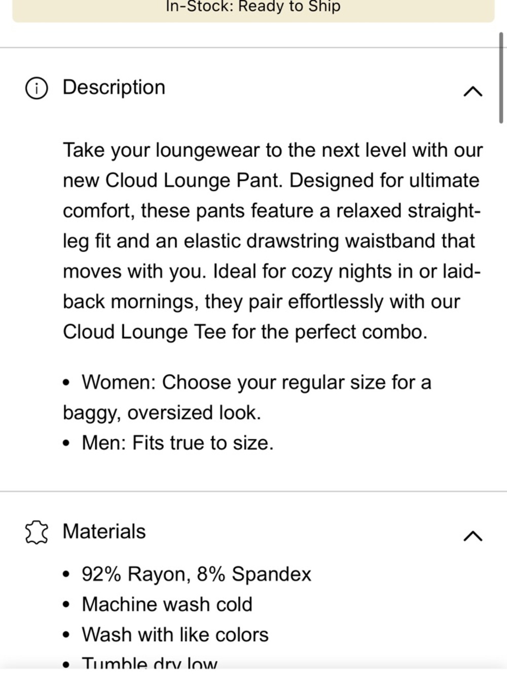 Comfrt Cloud Lounge Pants - Picture 3 of 7